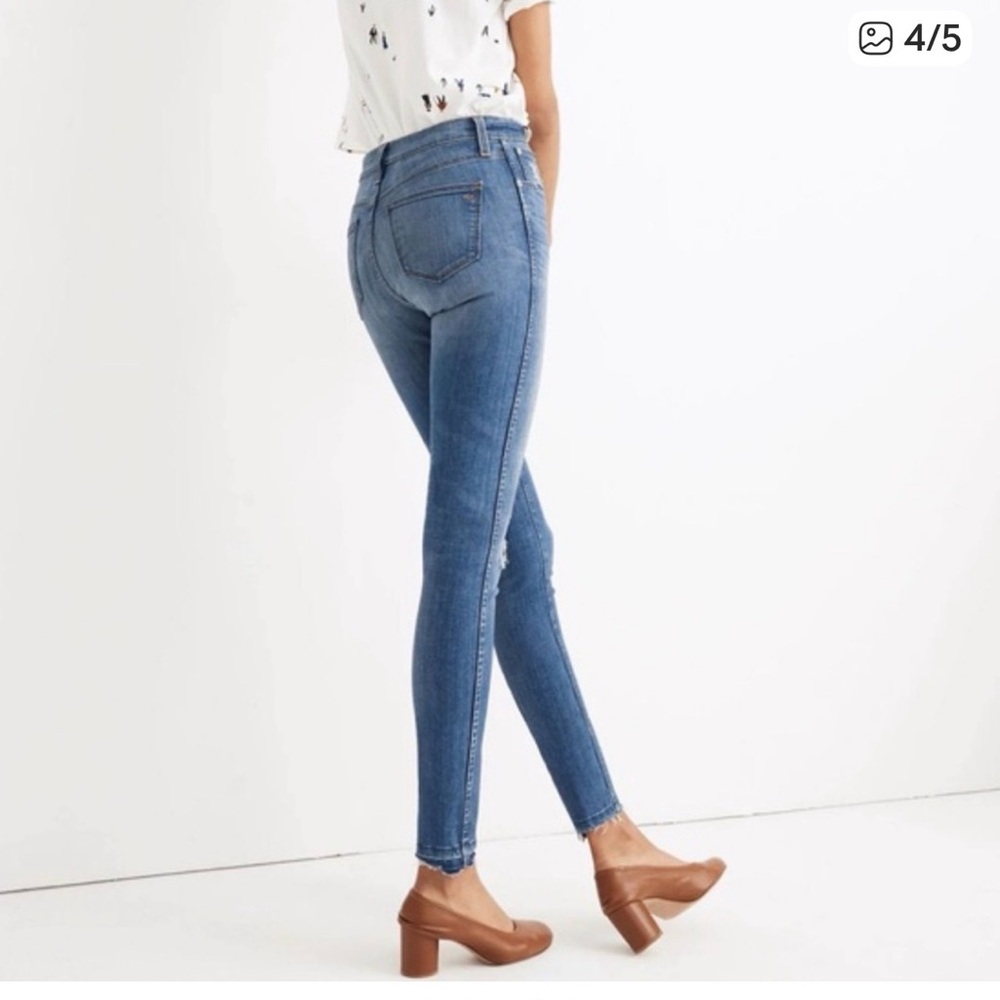 Madewell 10” High Rise Step Crop - Picture 3 of 6